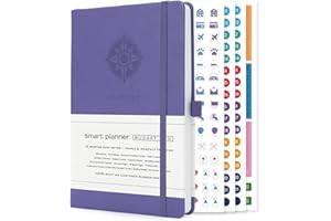 Smart Planner Budget Book – A5 Size 8.6 x 5.7 inches – Undated Budget Planner Organizer with Calendars, Debt Tracker, Expense
