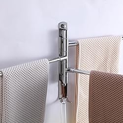 OURVII Swivel Towel Rack Hanger Towel Bar Bathrrom