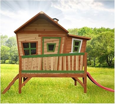 AXI – Casa de juegos de madera, Playhouse Emma, Juegos de exterior para niños: Amazon.es: Bricolaje y herramientas
