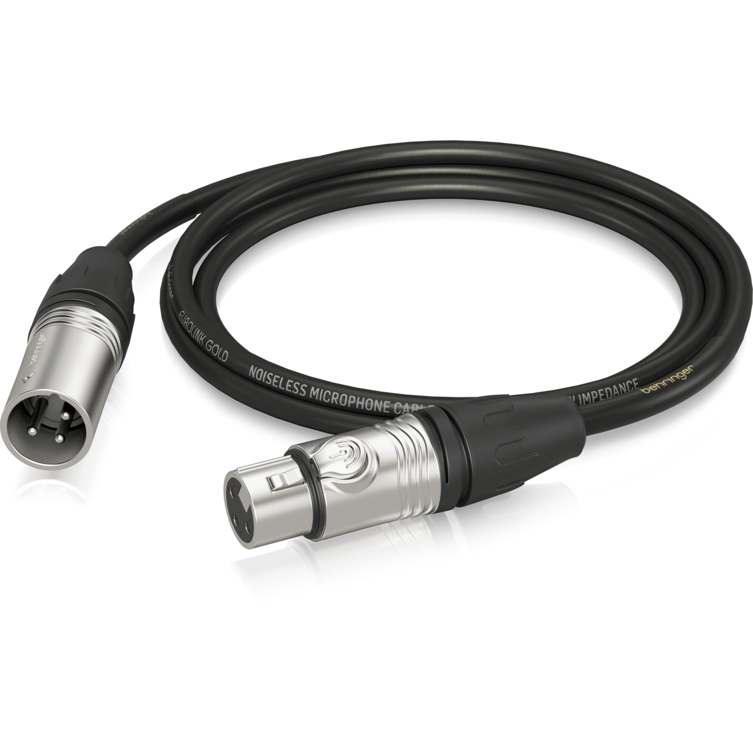 Behringer Microphone Cable - XLR Male to XLR Female - 1.5 m / 5 ft - Gold Performance - GMC-150