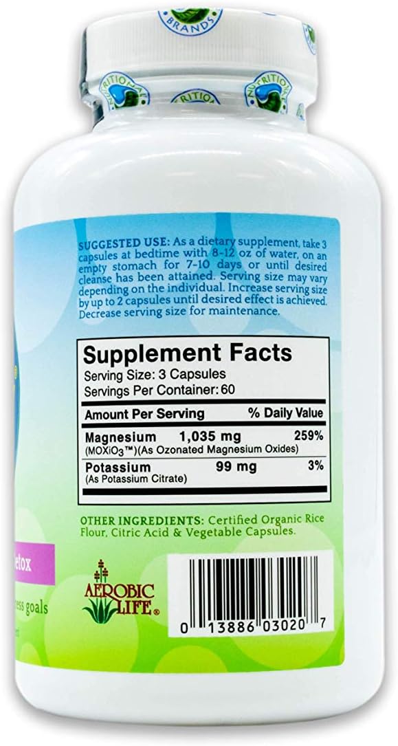 Aerobic Life Mag 07 Oxygen Digestive System Cleanser Capsules (180 Count): Health & Personal Care