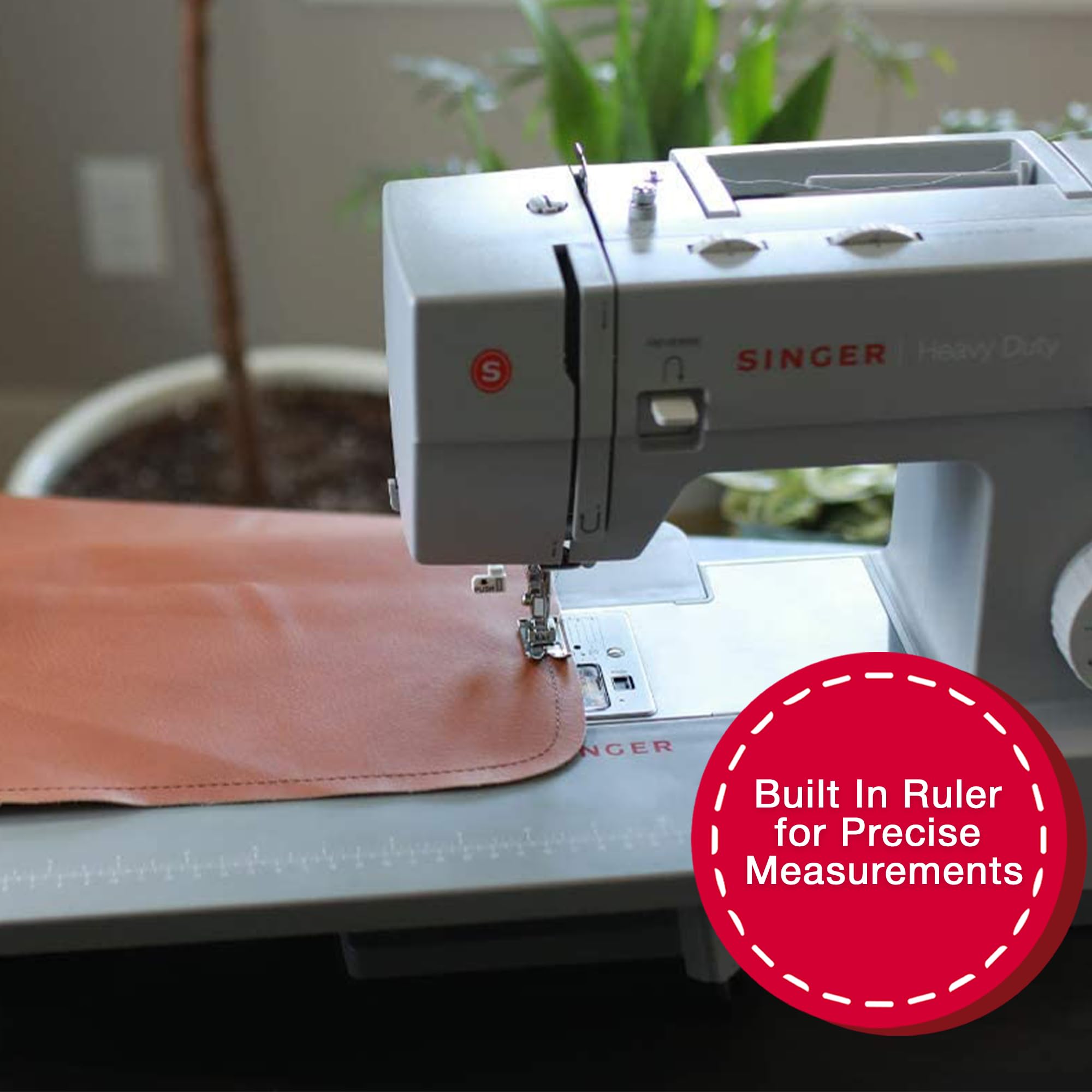 SINGER Gray Sewing Machines Extension Table for Heavy Duty Sewing Machines 4411, 4423, 4432, 4452, 5511, 5523, 5532, 6335 to sew Larger Projects with Ease, Professional Results, Foldable Leg