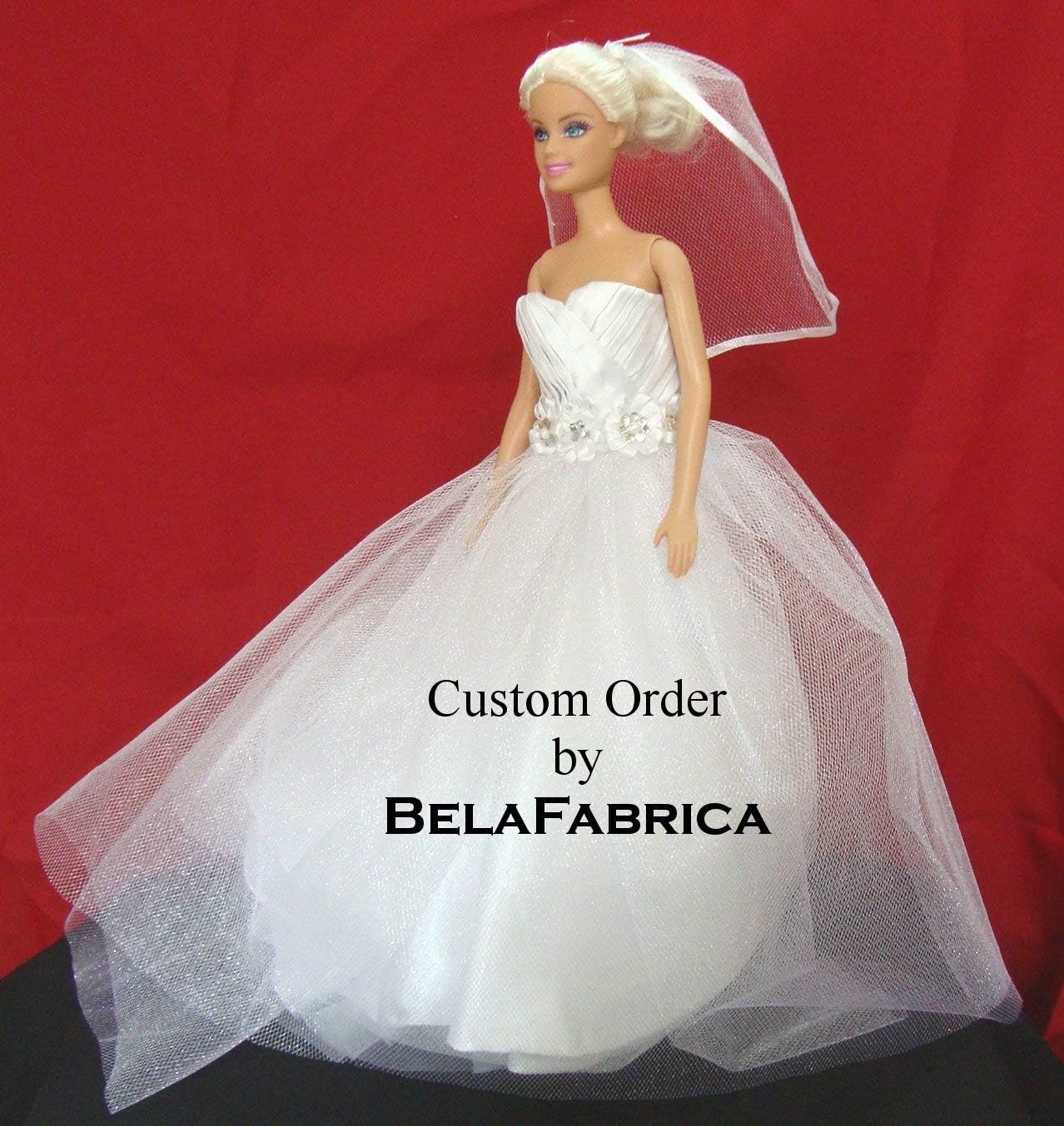 Doll Bride Wedding Personalized Gift Mini Dress form Miniature Replica Custom Dress Ruched 1/6 Scale Keepsake Dollhouse Unique Special Best Wedding Memory Dress on Mannequin Flower girl present