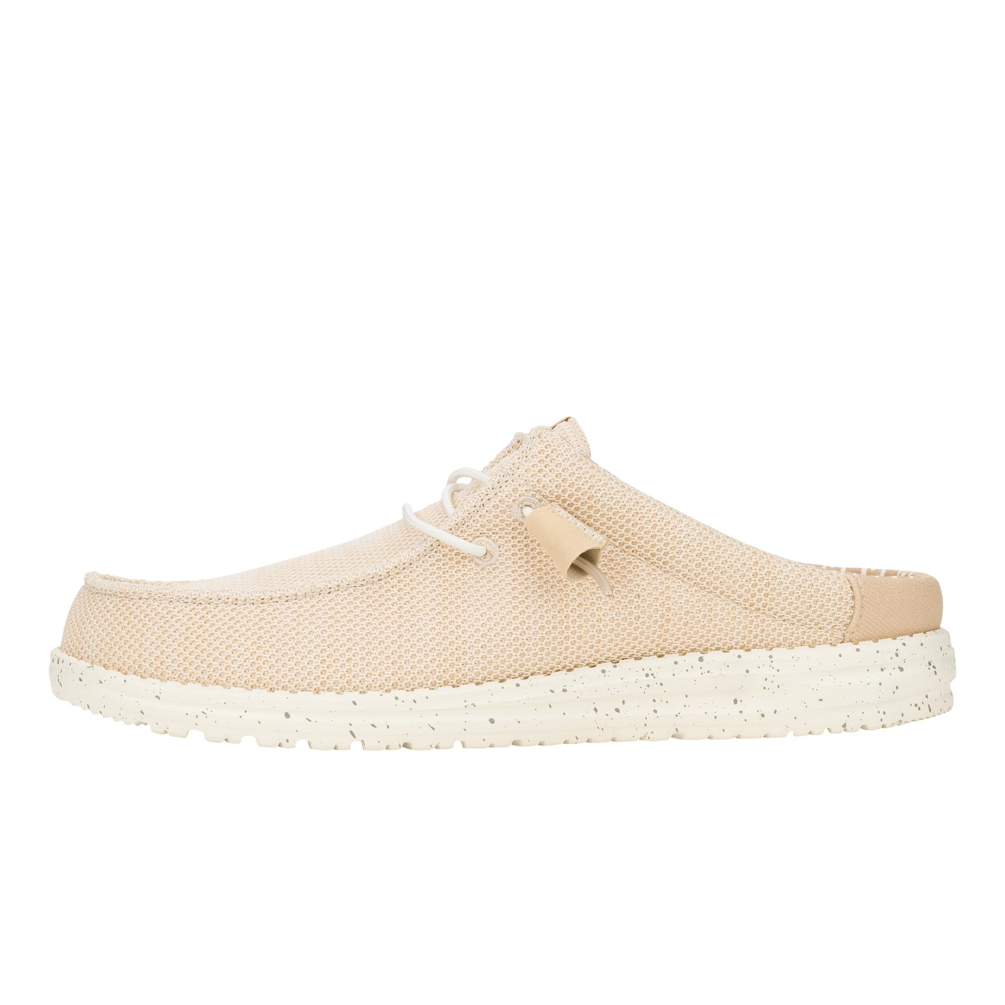 HEYDUDE Wally Slip Stretch Sox Irish Cream Size 10, Mens Shoes, Men's Slip-on Loafers, Comfortable & Light-Weight Image