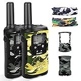 Peradix Walkie Talkie Bambini, 2 Pezzi Radio Ricetrasmittenti ,Portatili Wolki T