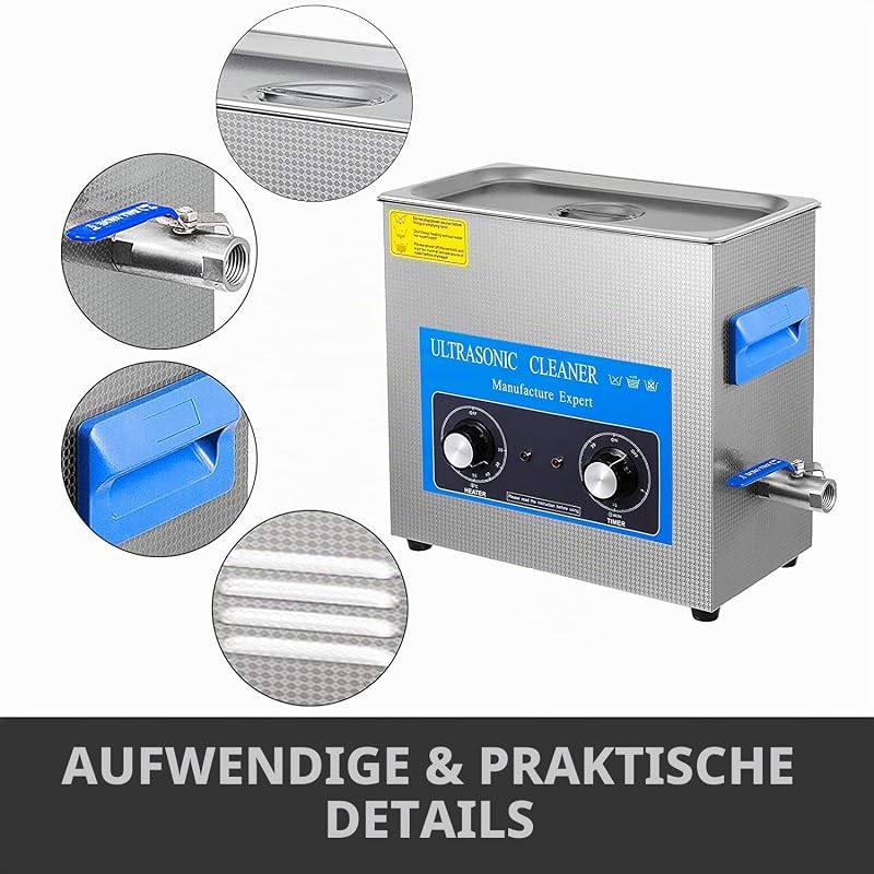 Ultraschallreiniger 6,5L Reinigungsgerät 180W Schmuckreiniger