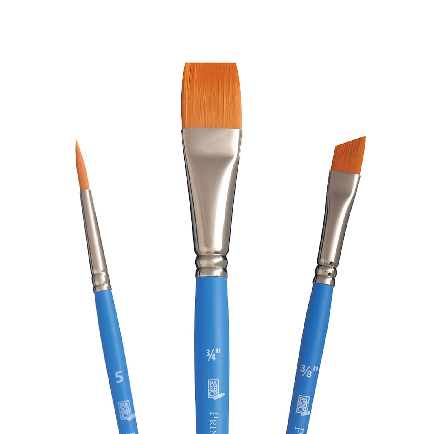 Princeton SelectArtiste Fine Art Multi-Technique Brush Set, 3 x Synthetic Brushes, Mixed Media, For Professionals & Students