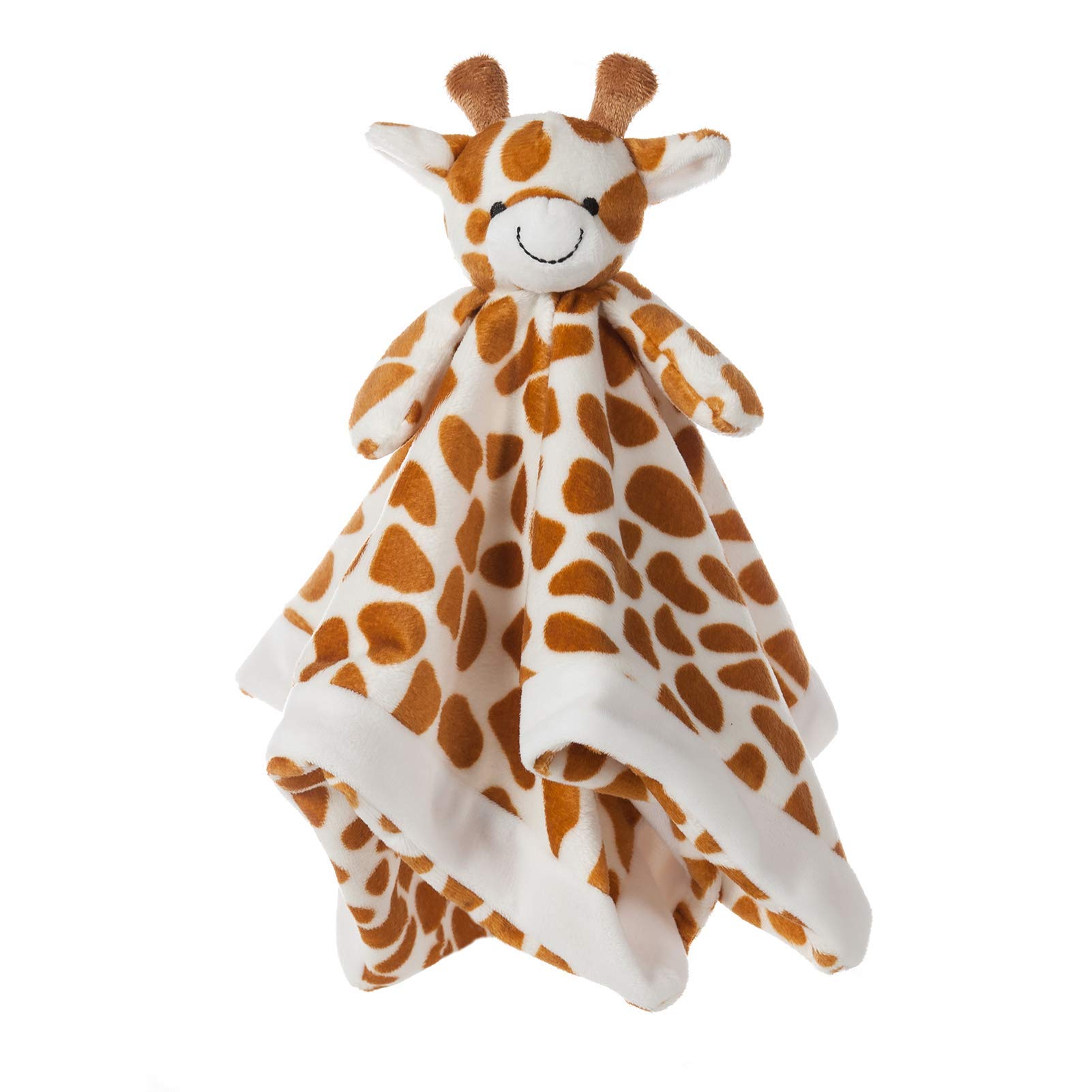 Apricot Lamb Luxury Snuggle Plush Cute Giraffe Infant Stuffed Animals Security Blanket Nursery Character Blanket (Yellow Giraffe, 14 Inches)