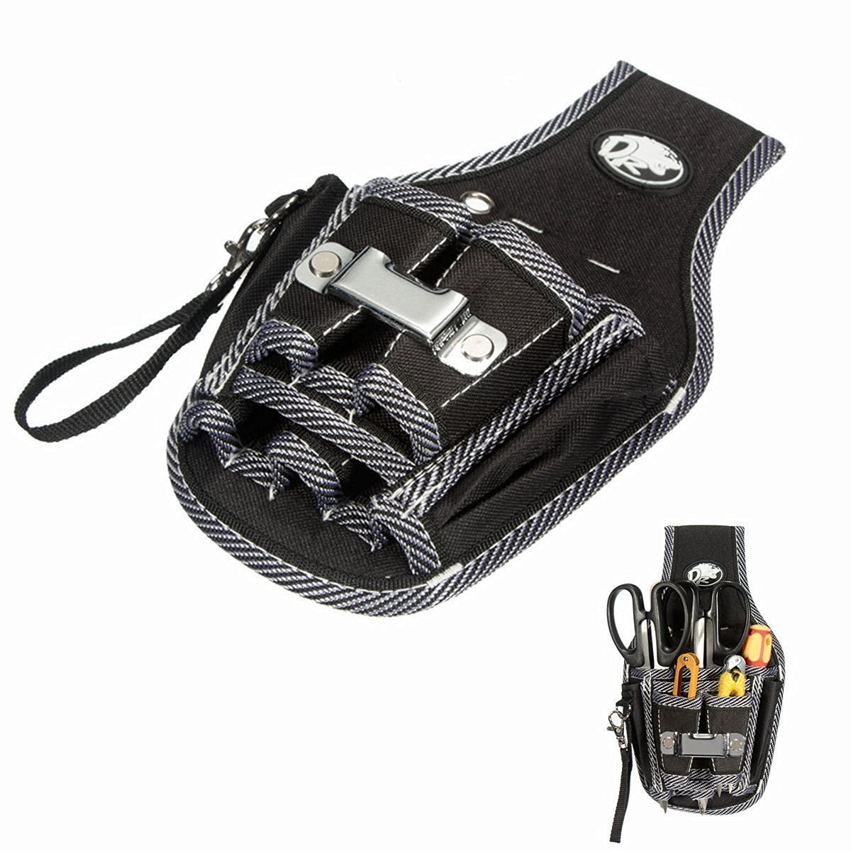 Electrician Tool Bag Black 9 in 1 Electrician Waist Pocket Tool Belt