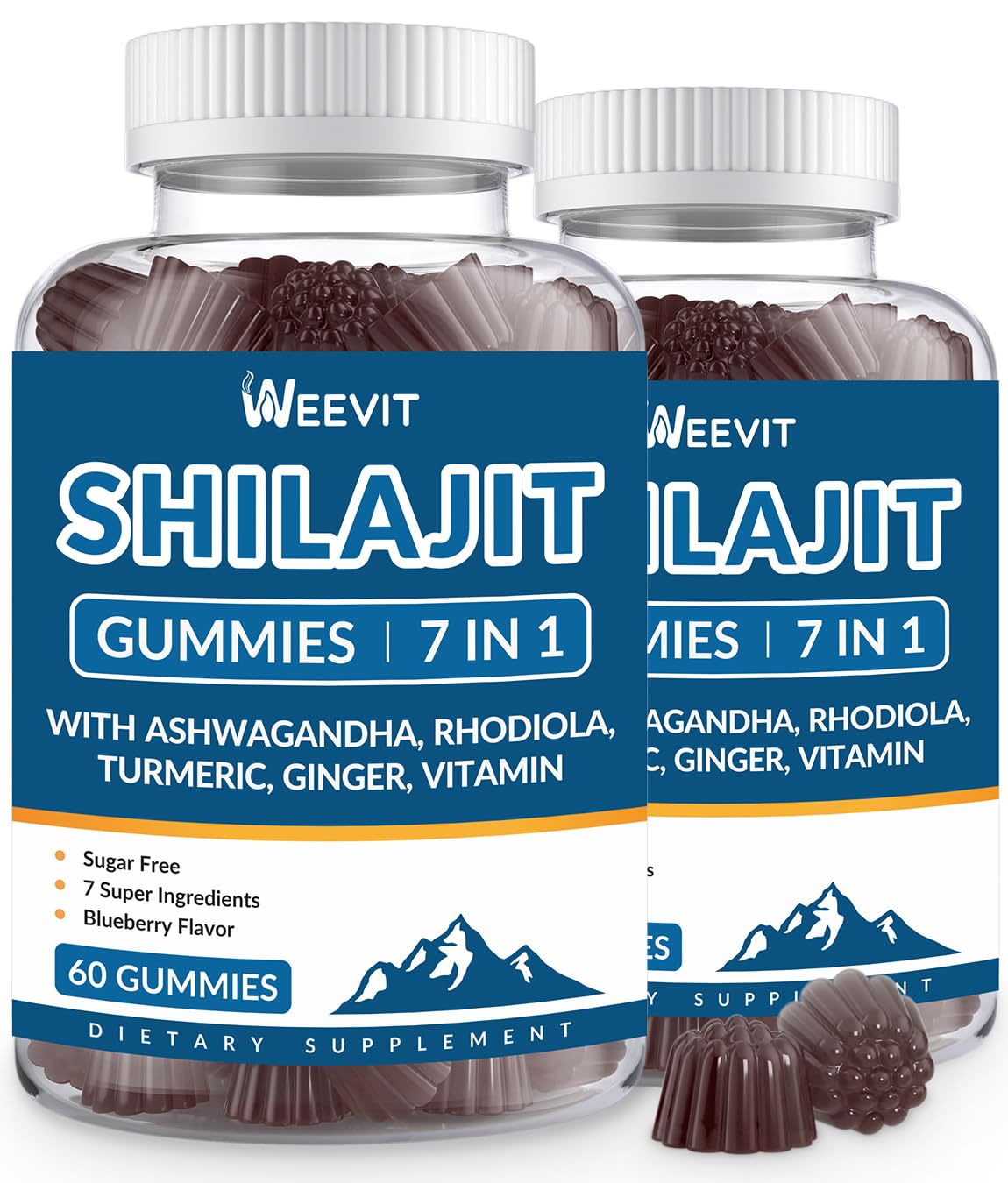 Photo 1 of  Sugar Free Shilajit Gummies with 85+ Trace Minerals & Fulvic Acid, Shilajit for Men & Women, Himalayan Shilajit Supplement
