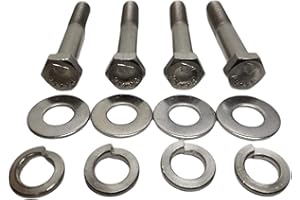 Z Whip SBC BBC LONG WATER PUMP BOLT KIT 2.25" STAINLESS STEEL HEX BOLTS Compatible with Chevy V8 Small Block 265 283 305 327 350 383 400, Big Block V8 Engines 402 427 396 454 502 and 4.3L V6 TBI TPI