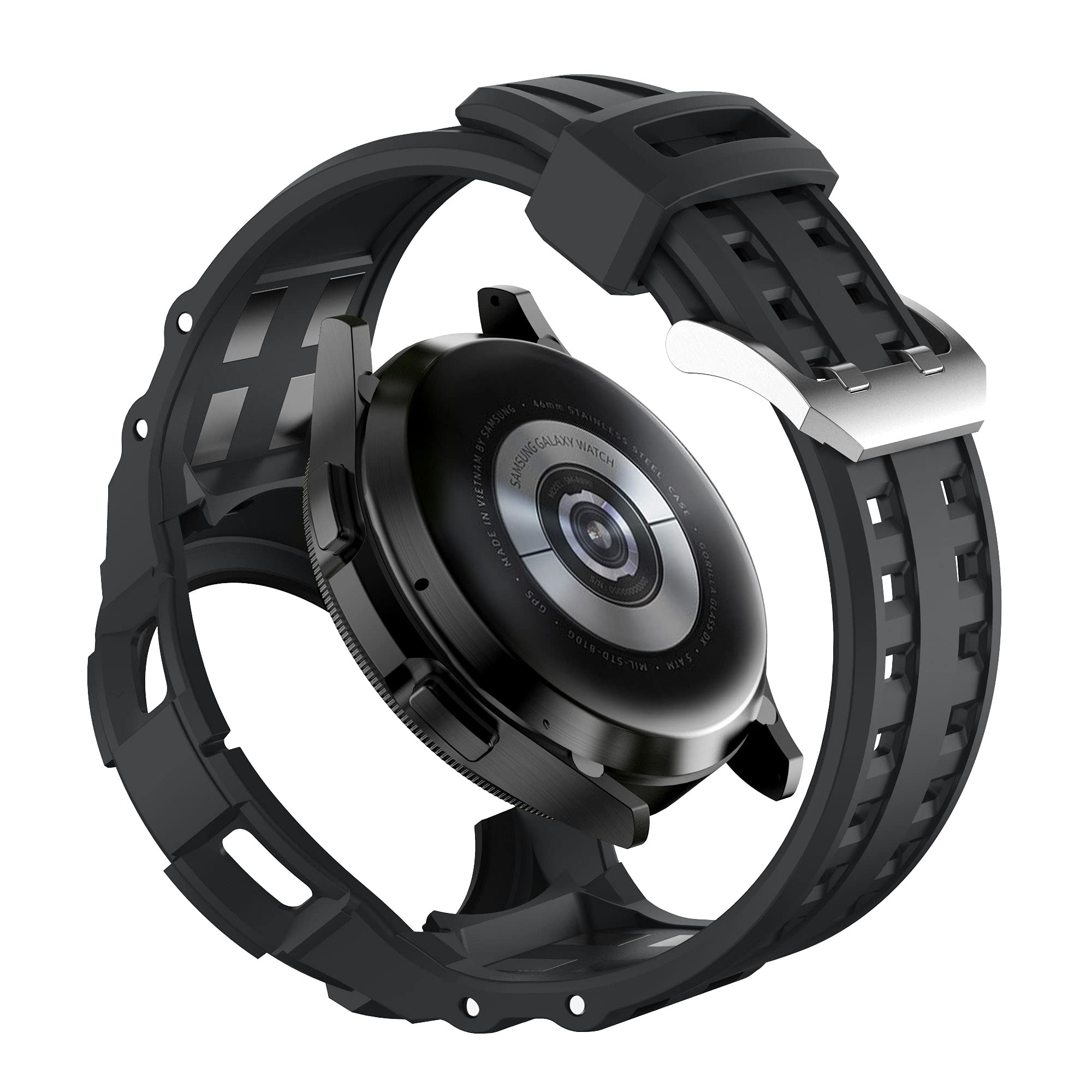 T-ENGINE T-ENGINE Case Compatible with Galaxy Watch 4 Classic 46mm (2021), Not for Galaxy Watch 46mm in 2018 Version