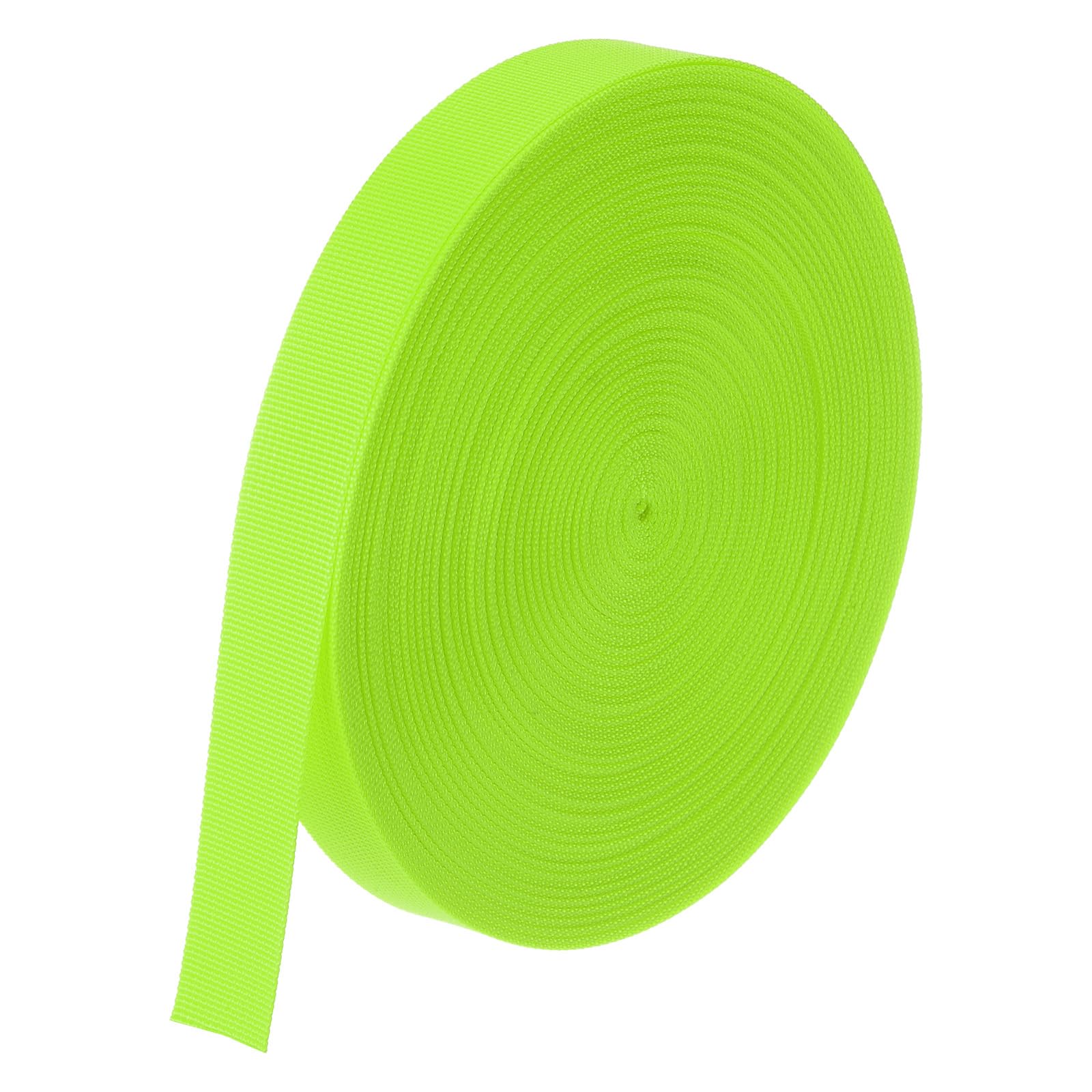 M METERXITY Flat Nylon Webbing Strap 1 Inch Wide 10 Yards Strong Nylon Strapping Upholstery Backpack Straps for Bags/Luggage/Cargo/Repairing/Indoor Outdoor [Green, 1.1mm Thk]