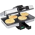 CucinaPro Piccolo Pizzelle Baker - Electric Press Makes 4 Mini Cookies at Once, Grey Nonstick Interior For Fast Cleanup, Must