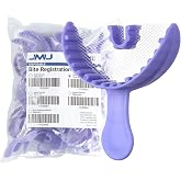 JMU 35 Pcs Anterior Bite Registration Trays, Dental Impression Trays | Disposable Impression Trays for Teeth Molds, Purple