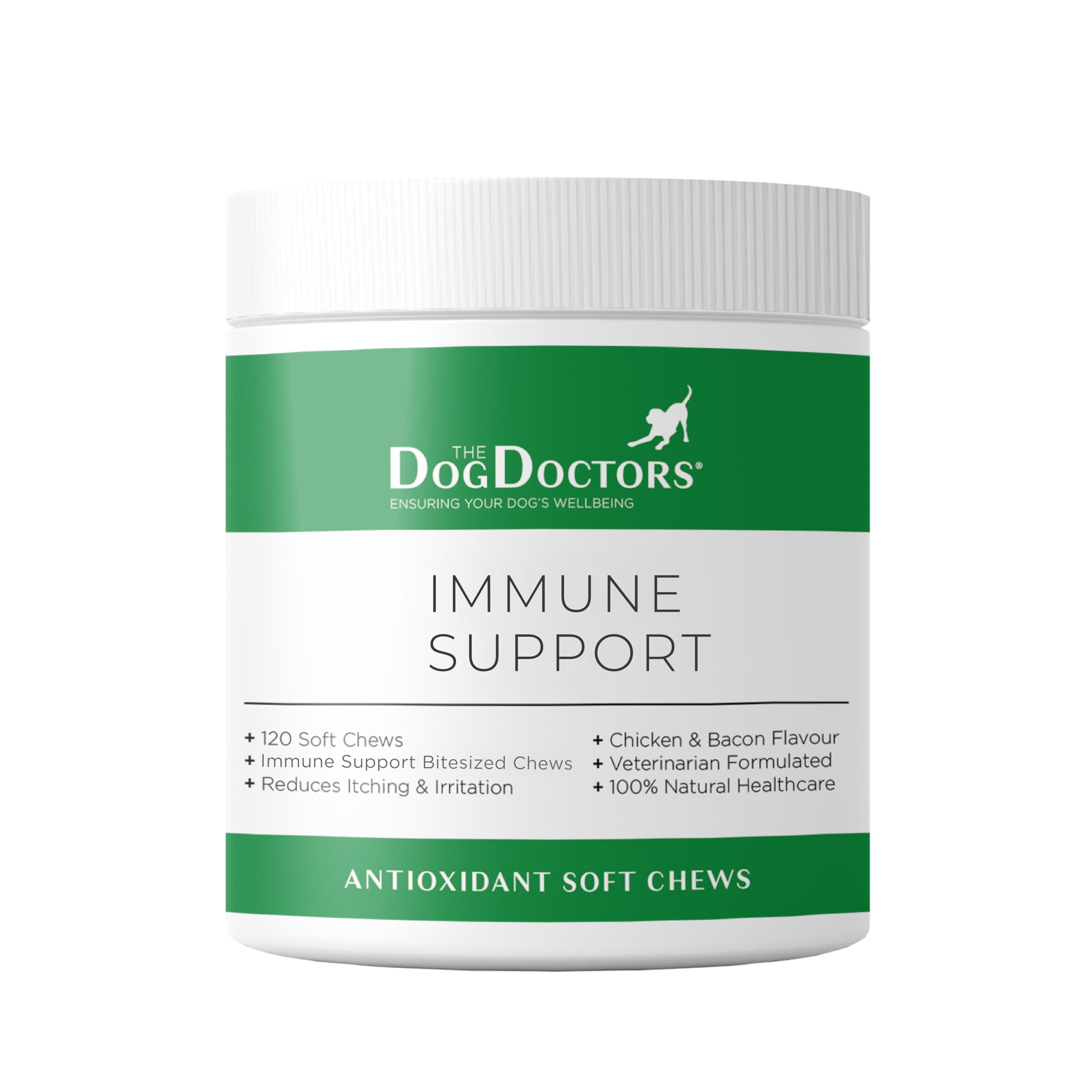 The Dog Doctors Immune Support Itch Aid Soft Chews - 120 Bitesized Chews Which Supports Healthy Skin & Coat - All Breeds over 12 Weeks.