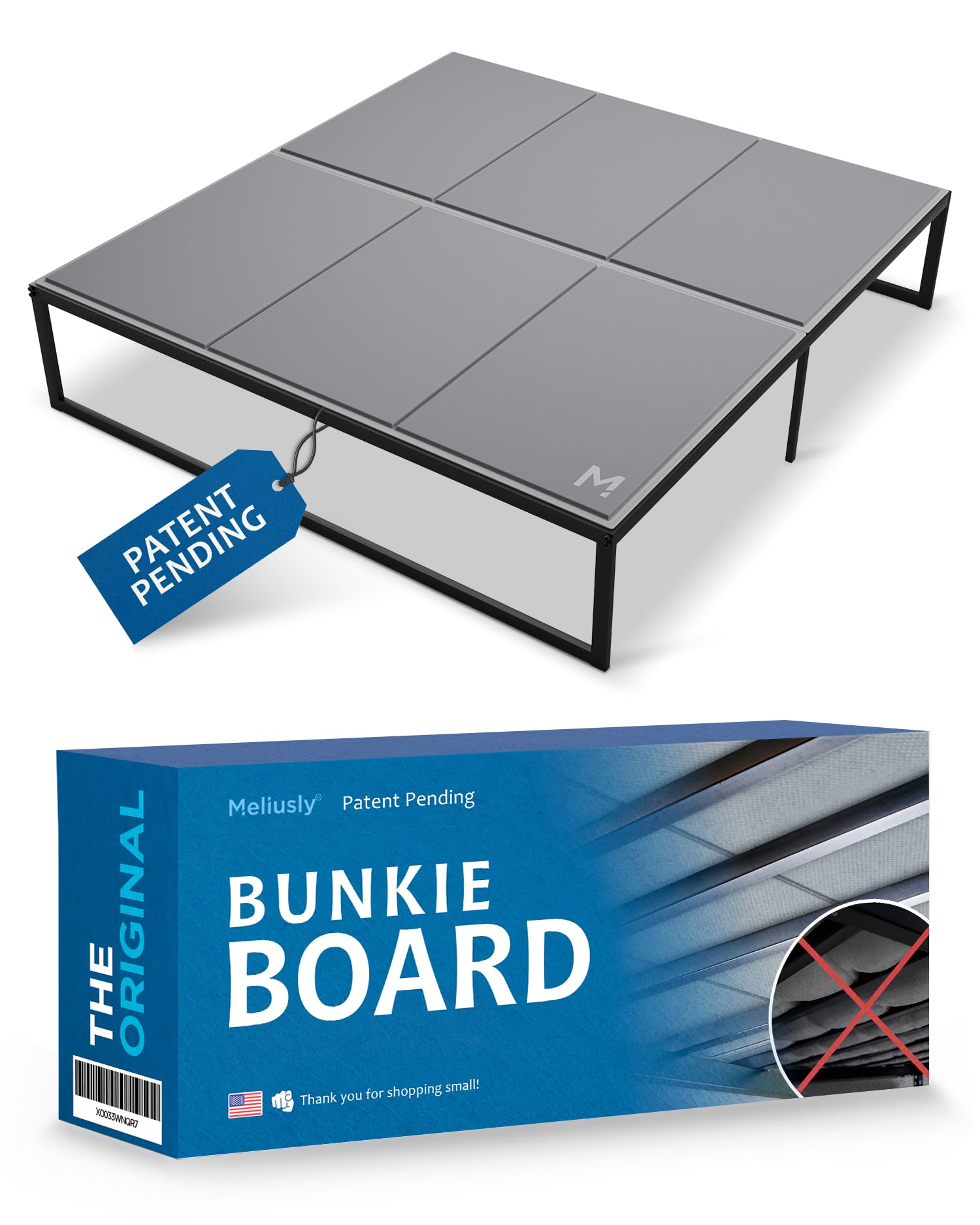 Photo 1 of ** FOR PARTS ONLY ** 
Meliusly Premium 10mm Bunkie Board King Size (76x80'') Patent Pending Low Profile Bed Board Design - Breathable, Noise Minimizing, Moisture Resistant Bunkieboards, Low Profile Bed Support
