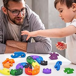 LOVESTOWN Alphabet Jigsaw Puzzle, Building Blocks