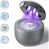 Ultrasonic Retainer Cleaner, Retainer Cleaner Machine for Dentures, Mouth Guards, Braces, Toothbrush Heads, Jewelry with 200M
