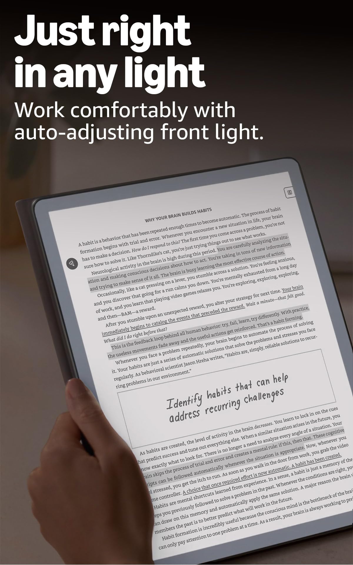Amazon Kindle Scribe 64GB (newest model) — 11” paper-like display with front light — Thinner, lighter, faster —Write in notebooks, documents, and books