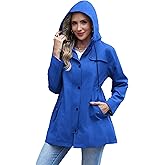 RUMIA Raincoat Women Waterproof Long Hooded Trench Coats Lined Windbreaker Jackets for Women 2026 S-2XL