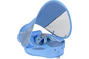 Cloth Mambobaby Newest Non Inflatable Baby Float Size Improved Add Tail Avoid Flip Over Swim Trainer Solid Infant Pool Float 