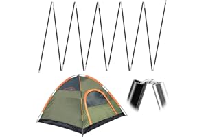 Acostop Aluminum Tent Poles Replacement - Pre-Assembled Tent Poles Stakes, Fits Both Female and Male Ends - Lightweight Tent Pole Repair Kit for Hiking Camping Backpacking Tent, 14.5FT