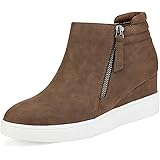 DREAM PAIRS Women’s Platform Wedge Sneakers Ankle Booties