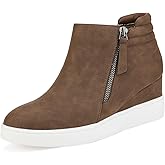 DREAM PAIRS Women’s Platform Wedge Sneakers Ankle Booties