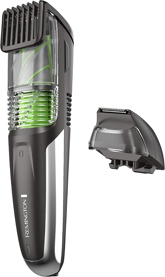 Remington MB6850 Vacuum Stubble and Beard Trimmer, Lithium Power and