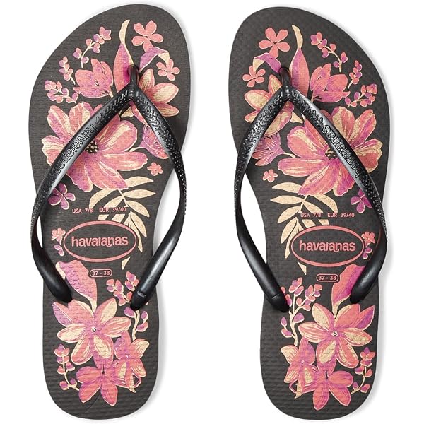 Sandales Havaianas Femme Top Tropicalia Vibes - Couleur Pêche - Tige PVC - Semelle Caoutchouc - Modèle Durable