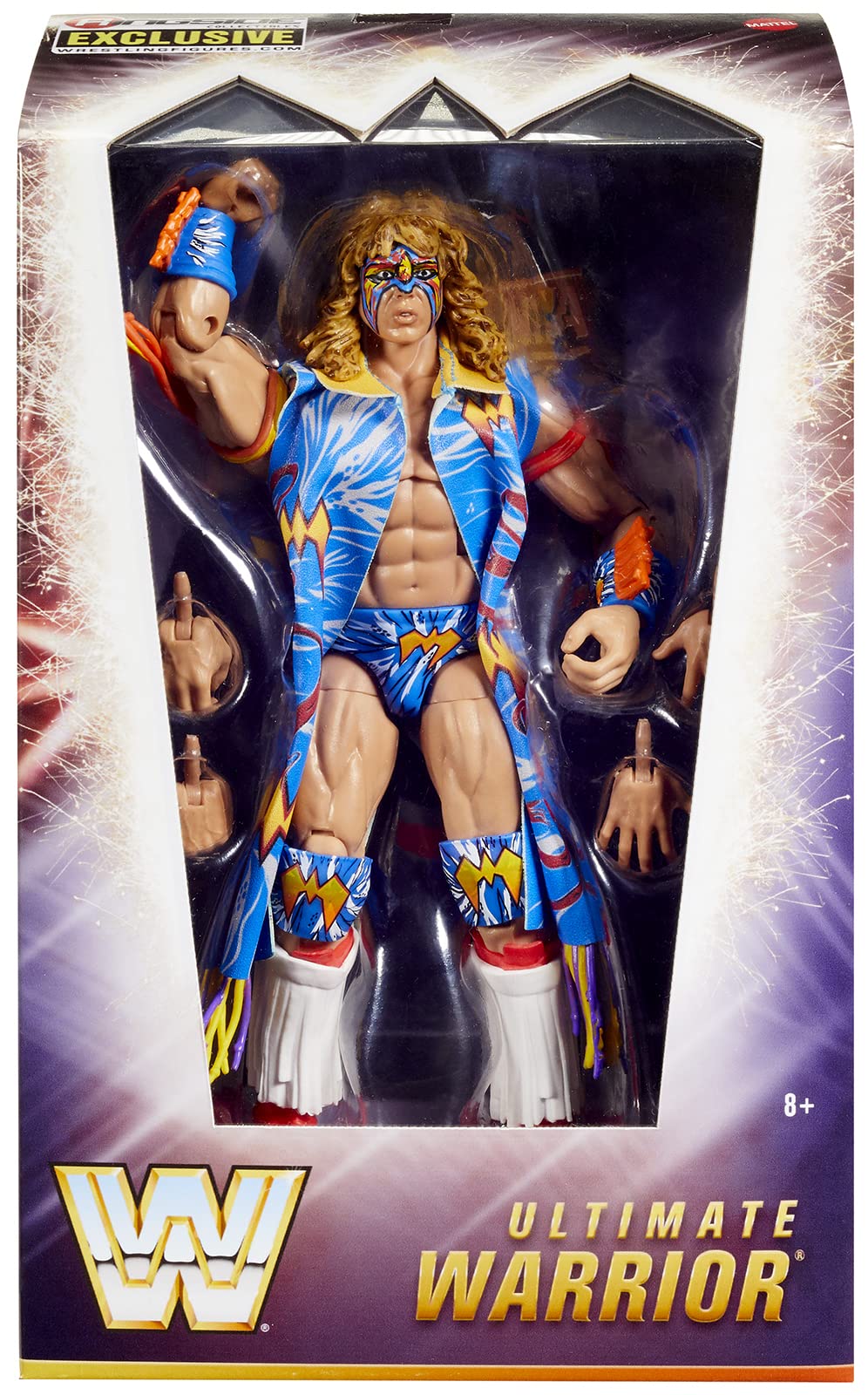 WWE Elite Ultimate Warrior Exclusive Wrestlemania 12 Wrestling Action Figure