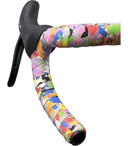 Guidoline Arc-en-ciel Keenso – 216 Cm, PU/EVA, Anti-choc, Pour VTT/route/pliant, Paire De 2 🌈🚲