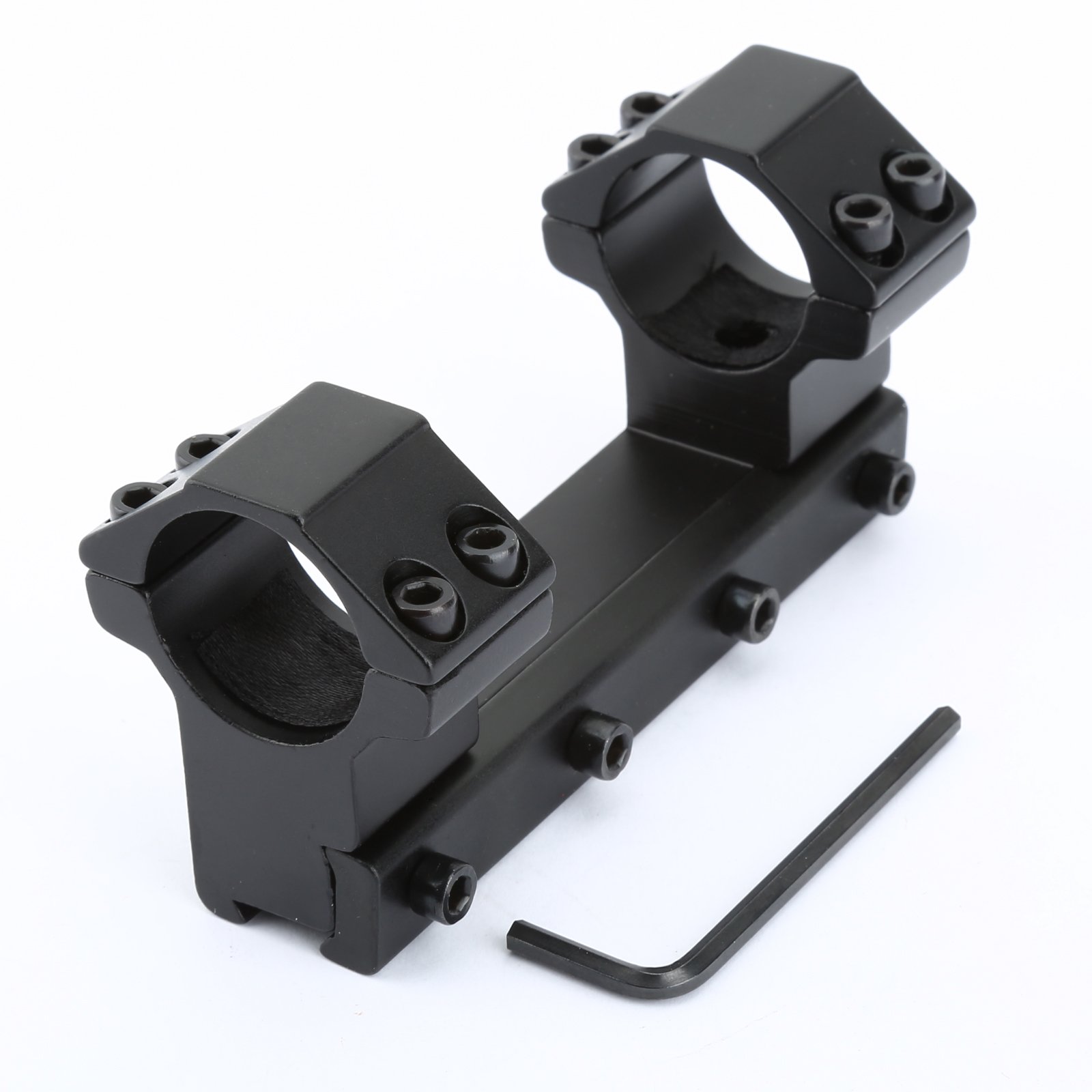 Dophee High Porfile Rifle Scope Mounts, 25.4mm/1" Dual Ring Scope Rifle Mount Base with 11mm Dovetail Rail Adapter Air Rifle Gun for Outdoorsport