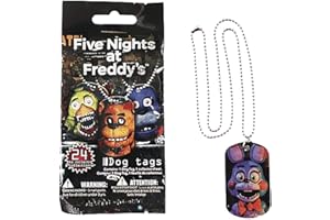 FUNKO Five Nights at Freddy's Officially Licensed Dog Tags Necklace Mystery Pack Contains 1 Random Dog Tag Necklace