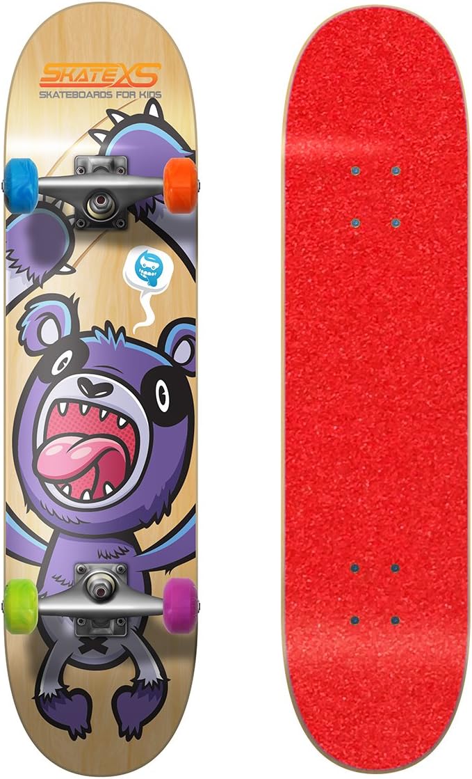 SkateXS Beginner Panda Street Kids Skateboard