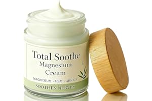 Total Soothe Magnesium Cream 2.12 oz, Magnesium MSM & Arnica Muscle Relief Cream for Joints, Knees & Back, Fast-Absorbing, No