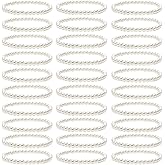 MOZAKA 30 Pieces 6mm/8mm Faux White Pearl Bracelets for Women Stackable Stretch Beaded Bracelets Simulated Pearl Bracelet Set for Bridesmaid Bridal Wedding Party Jewelry
