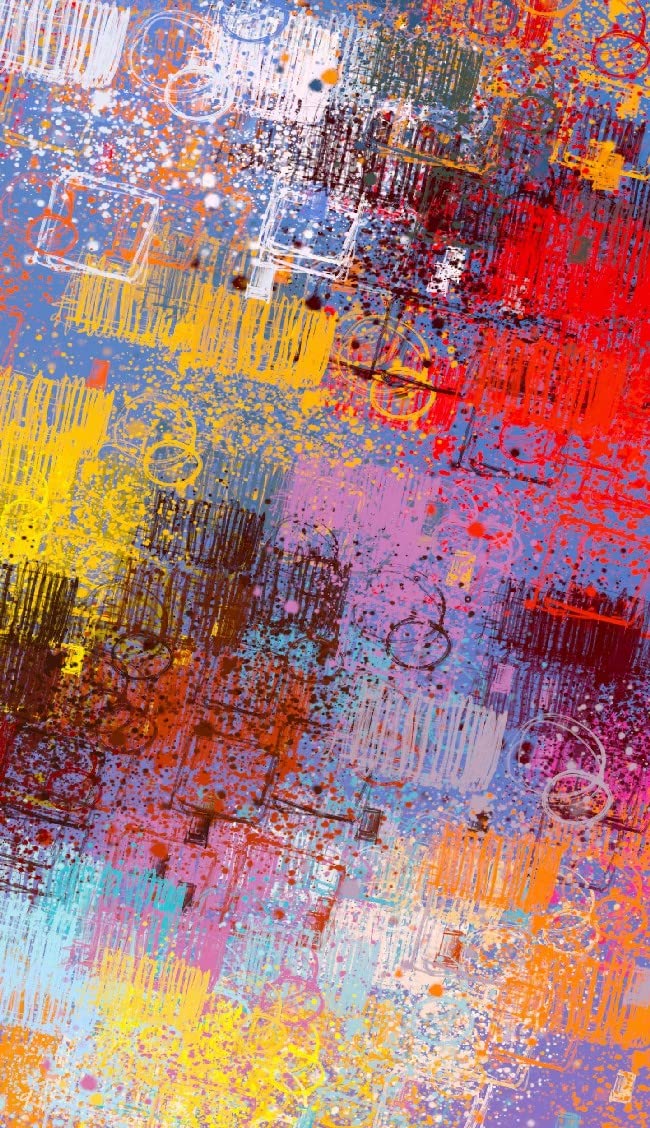 Homemania Printed Rug, 25% Polyester, 75% Cotton, Multicolor