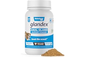 Vetnique Labs Glandex Dog Fiber Supplement Powder for Anal Glands with Pumpkin, Digestive Enzymes & Dog Probiotics for Digestive Health - Vet Recommended - Boot The Scoot (Beef Liver, 2.5oz Powder)