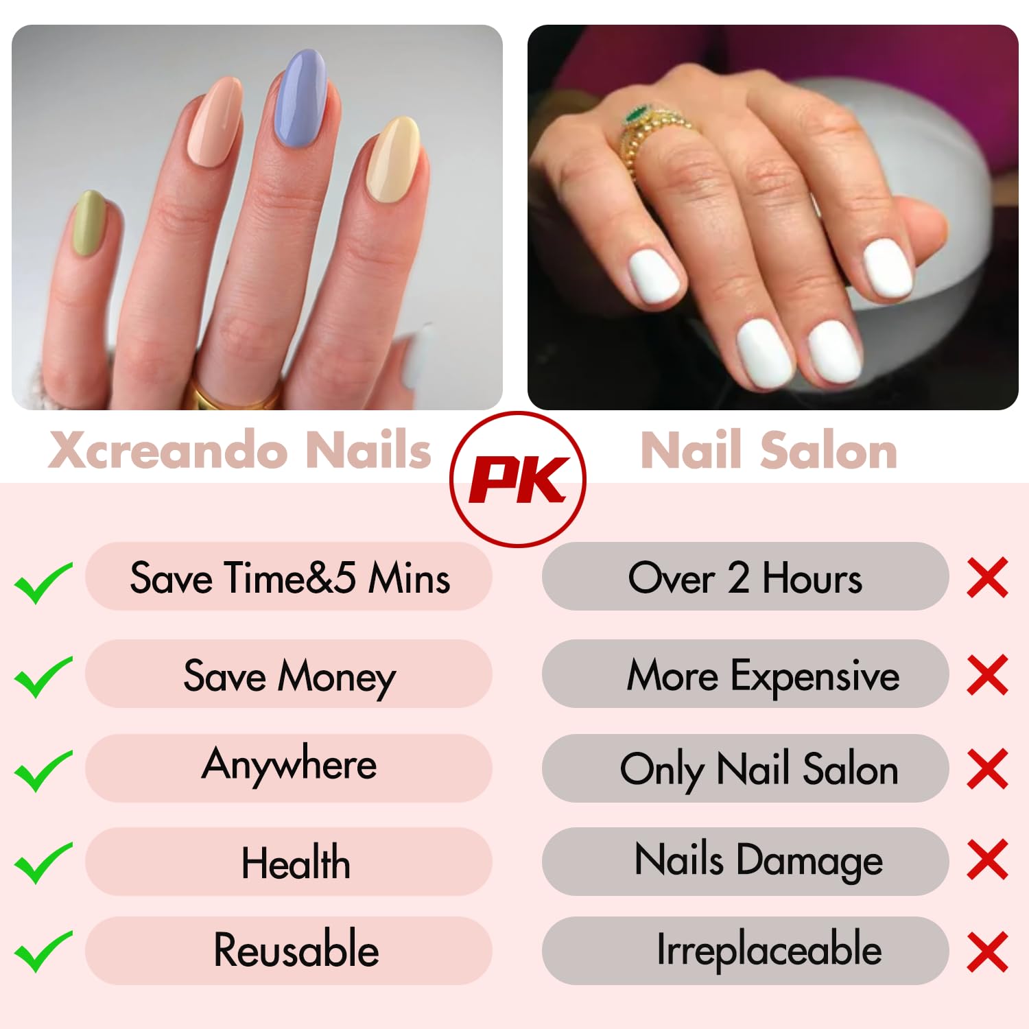 Brown Press on Nails Short Almond Fake Nails Press ons, Thick Solid Color Glue on Nails Short False Nails, Medium Almond Nails Oval Round Shaped Nails for Women, 24Pcs Natural Acrylic Gel Nails - Image 7