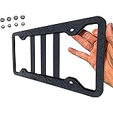 Silicone Topography Design License Plate Frame Cover | Topo License Plate Frame Rust Proof, Rattle Proof, Weather Proof License Plate Holder for Car | Topo Embossed Plate Frame for Auto Truck Van SUV