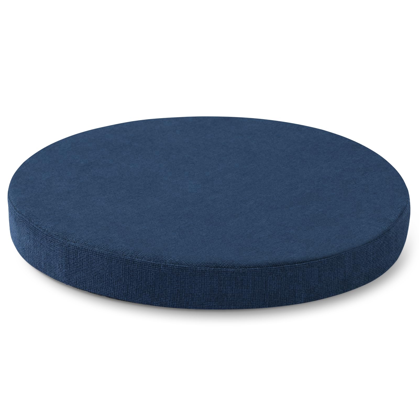 Photo 1 of Tromlycs Round Chair Seat Cushion Pad 16 inch for Circle Bistro Chairs Non Slip Foam Cushion Navy Blue