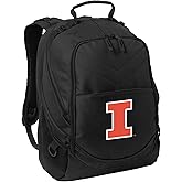 Broad Bay University of Illinois Backpack Illini Laptop Computer Bag (Black)