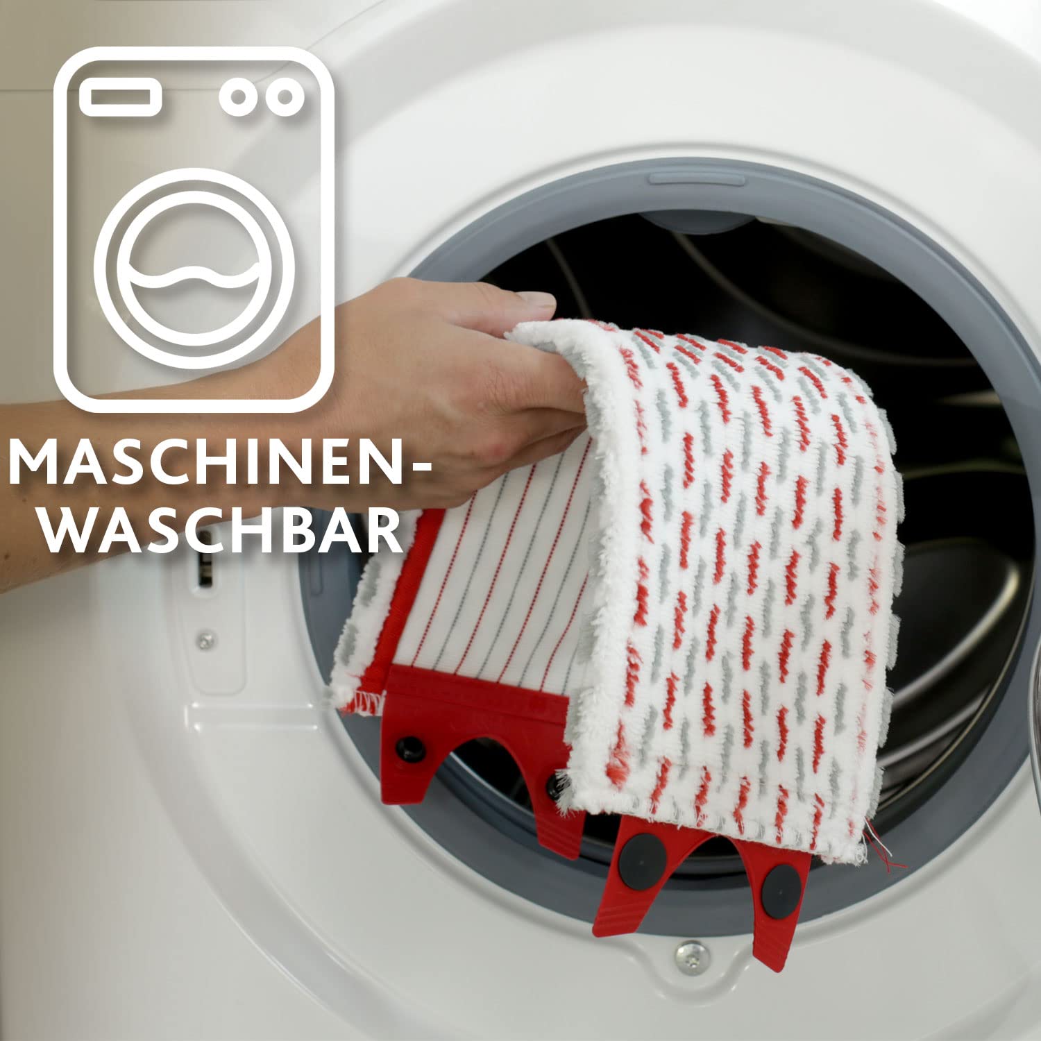 Vileda Ultramax Ersatzbezug für Bodenwischer | Mikrofaser Wischmopp-Bezug für alle Hartböden wie Parkett, Laminat & Fliesen - Waschmaschinengeeignet | 1 Stück 4