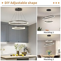 Matven Modern Ceiling Chandelier Light, Acrylic
