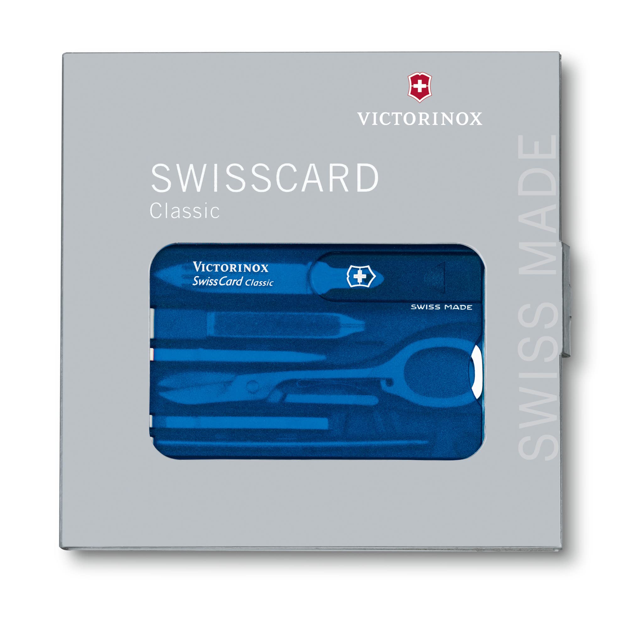 Condition photo showing New/Like New for victorinox swiss army swiss card, translucent sapphire