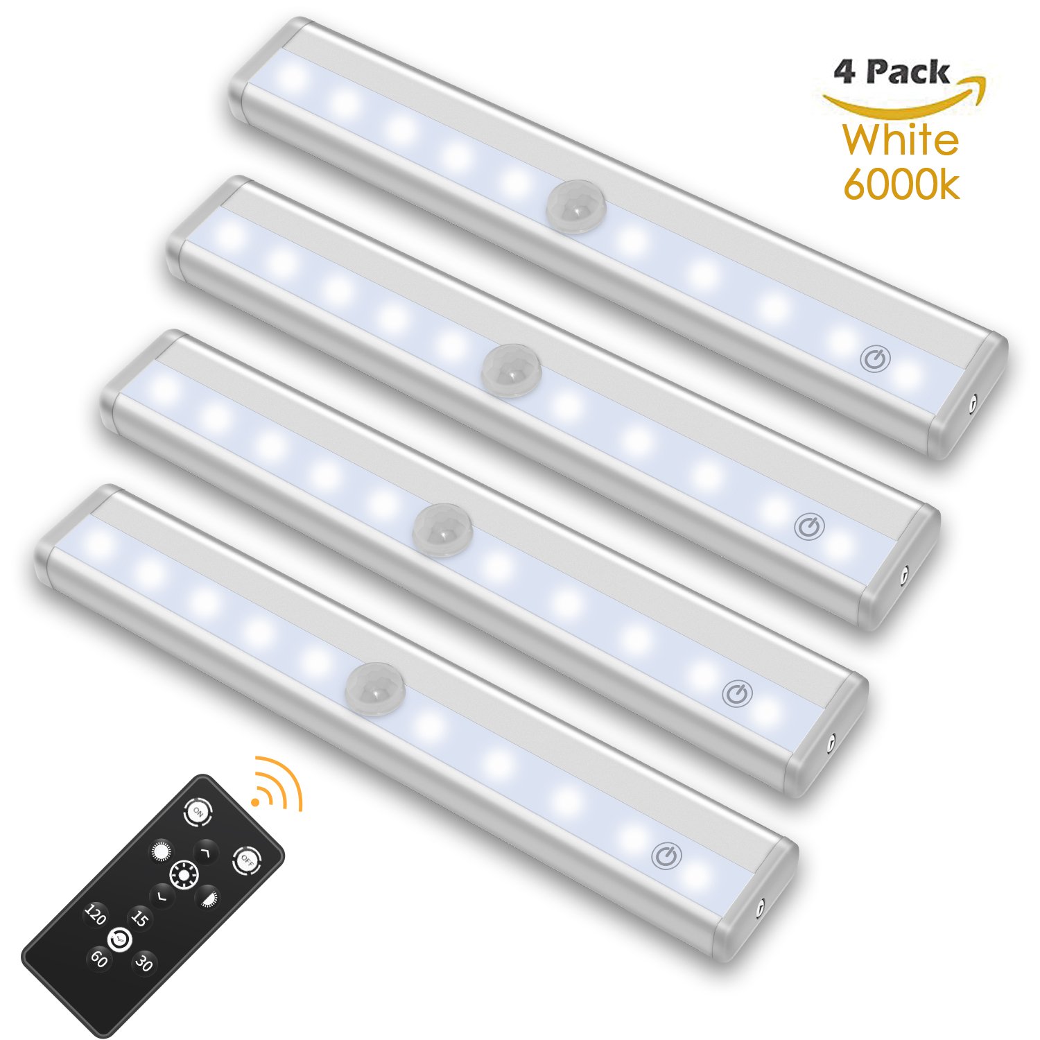 驚きの安さ Szokledリモートコントロールledライトバー ワイヤレスポータブルled下キャビネット照明 調光機能付きクローゼットライト階段ライトセーフライト電池式 スティックon Anywhereの夜の廊下キッチンベッドルーム B07cwrcq1m 最新の激安 Anshulhomes In