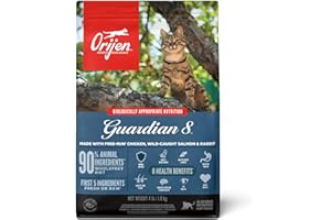 ORIJEN Guardian 8 Grain Free High Protein Premium Dry Cat Food 4lb Bag