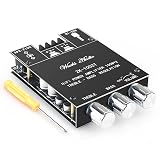 Wuzhi Audio ZK-1002T Bluetooth Amplifier Board 100W+100W Audio Amplifier Supports AUX/Bluetooth,Wide Voltage Input 12-24V (Black2 ZK-1002T)